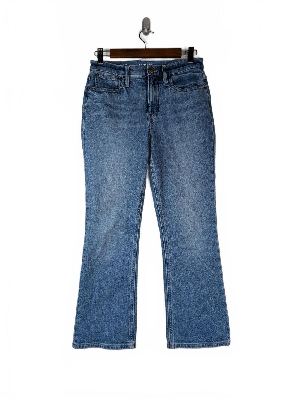 J.Crew 10" Demi-Boot Crop Medium Wash Jeans Size 27